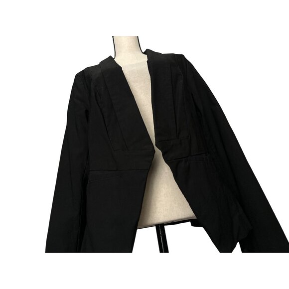 Torrid Black Open Front Blazer Jacket Lined Stretch Fit Rayon Blend Size 2X - Picture 3 of 6